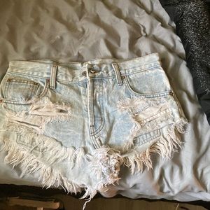 RUNWAYDREAMZ Keepers Stoner Babe Cut Off Short size Small GUC